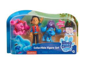 Blue's Clues & You! Collectible 4-Piece Pirate Figure Set, Josh, Blue, Magenta, Slippery Soap