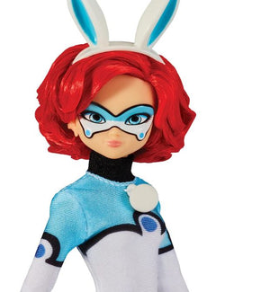 Miraculous Ladybug Bunnyx 10.5" Fashion Doll with Fluff Kwami and Bunny Ears Headband by Playmates Toys