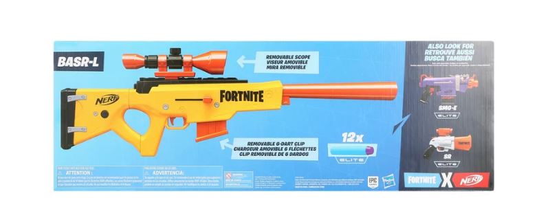 Nerf Fortnite BASR-L Blaster, Includes 12 Official Nerf Darts, for Age –  Zerg Toys and Collectables