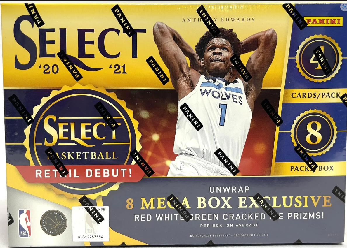 2020/21 Panini Select Basketball Mega Box (Red, White, Green