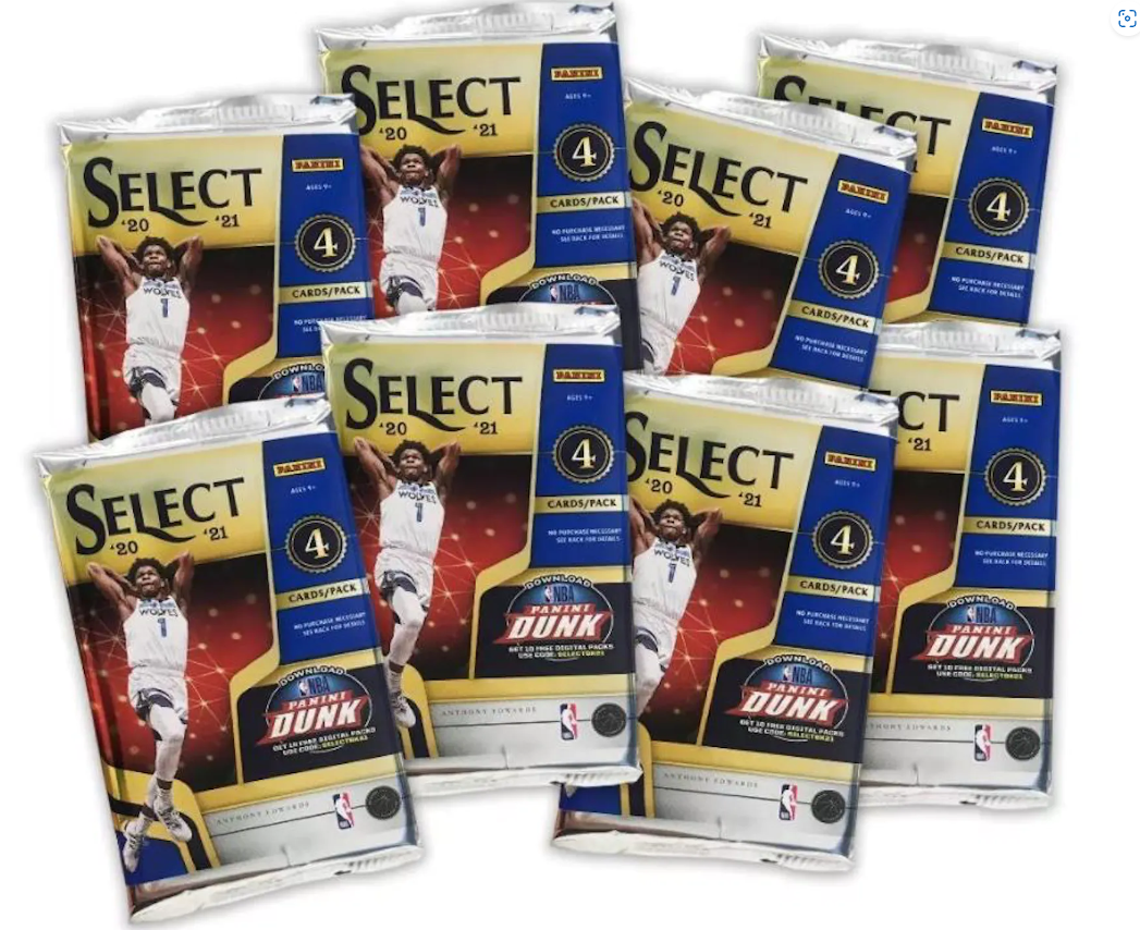 2020/21 Panini Select Basketball Mega Box (Red, White, Green Cracked I –  Zerg Toys and Collectables