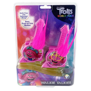 Trolls World Tour Walkie Talkies for Kids. 2 Way Handheld Radios, Long Range and Static Free.