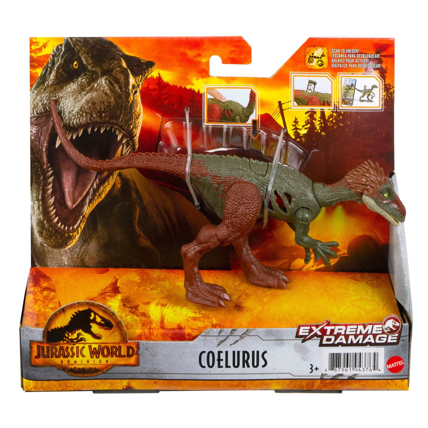 Jurassic World: Dominion Extreme Damage T Rex Dinosaur Figure For 4 Year  Olds & Up