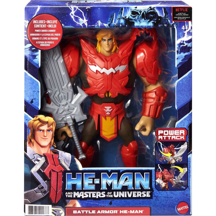 Masters of the Universe Battle Armor He-Man Action Figure Set, 8 Pieces