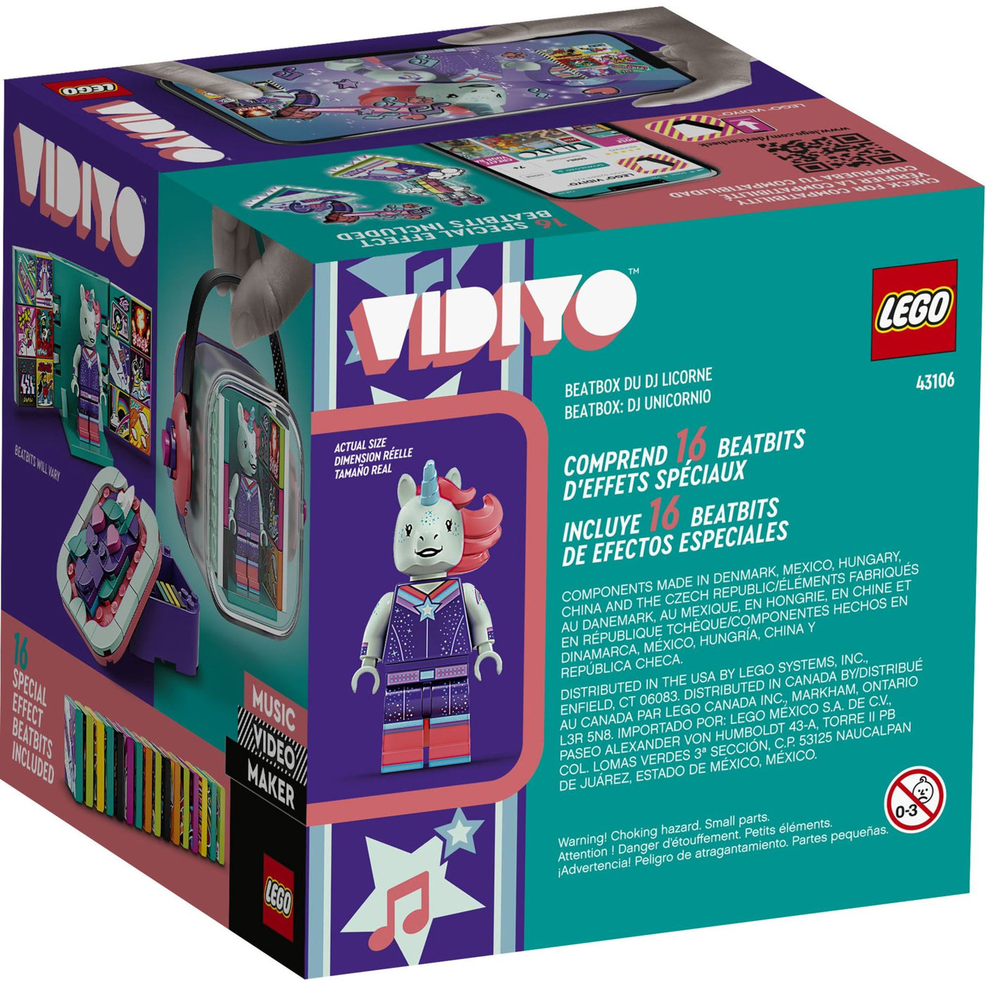 LEGO Unicorn DJ BeatBox 43106 Building Set (84 Pieces) – Zerg Toys
