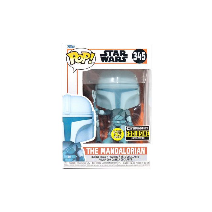 Funko Pop! Star Wars: The Mandalorian Hologram Glow-in-the-Dark #345 (EE Exclusive)