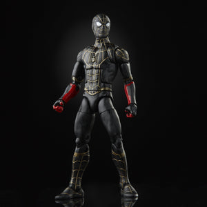 Marvel Legends Series Black & Gold Suit Spider-Man Collectible Action Figure