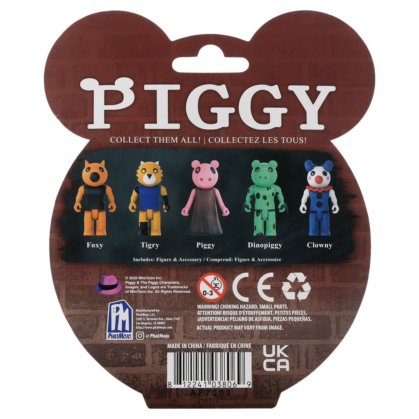 6 Roblox Piggy Minitoon Série 2 Original Phatmojo + Dlc Code