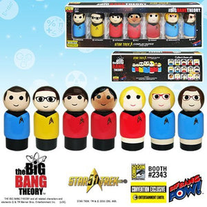 The Big Bang Theory/TOS Pin Mate Set of 7 - Convention Exclusive