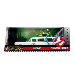Jada Toys - Hollywood Rides | Ghostbusters™ Ecto-1™ Cadillac Ambulance (1/24 scale diecast model car, White) 99731
