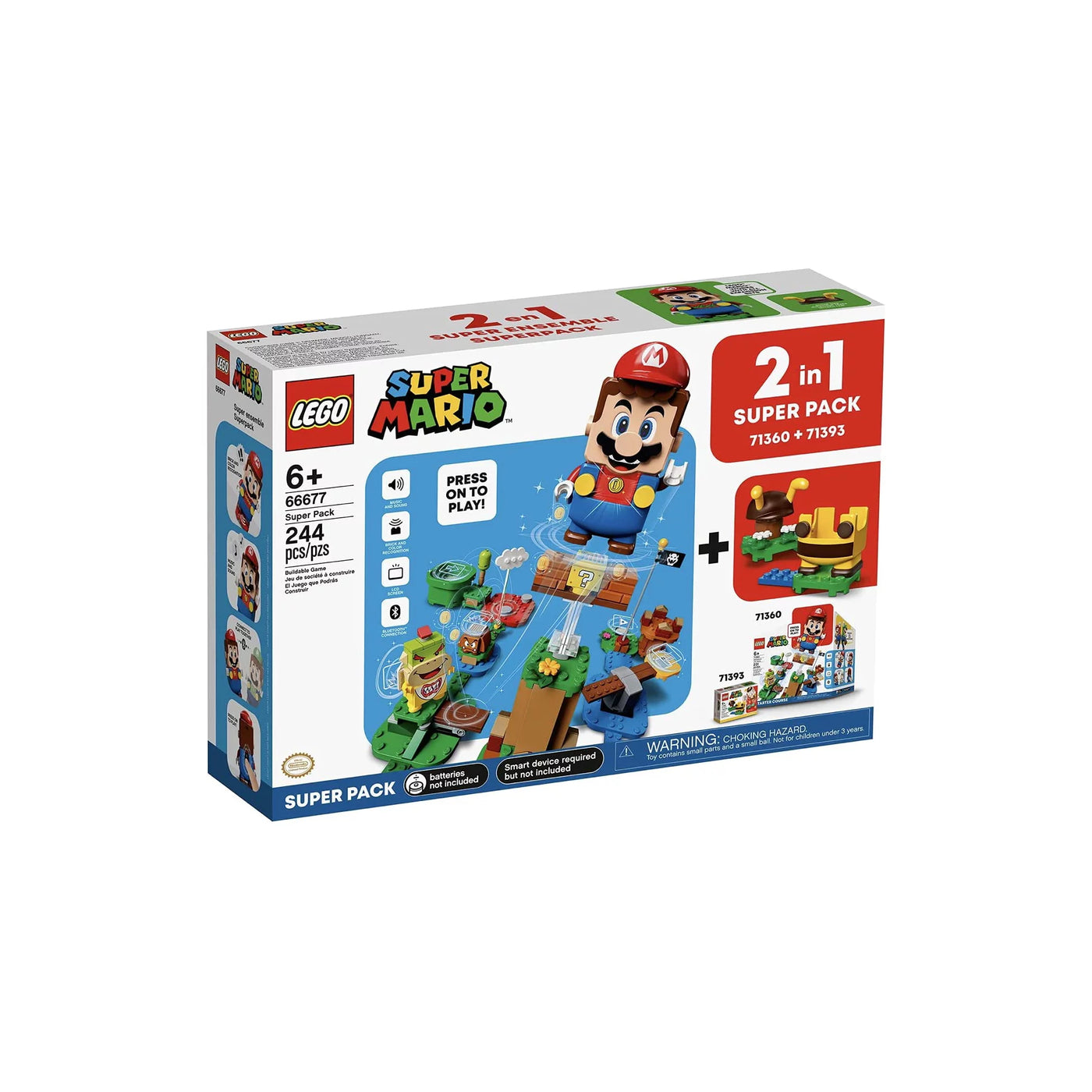 LEGO Super Mario Frog Mario Power-Up Pack 71392 Building Toy for Creative  Kids (11 Pieces)