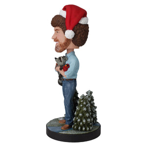 Bob Ross and Friends Holiday Bobblehead – Royal Bobbles 8” Collectible