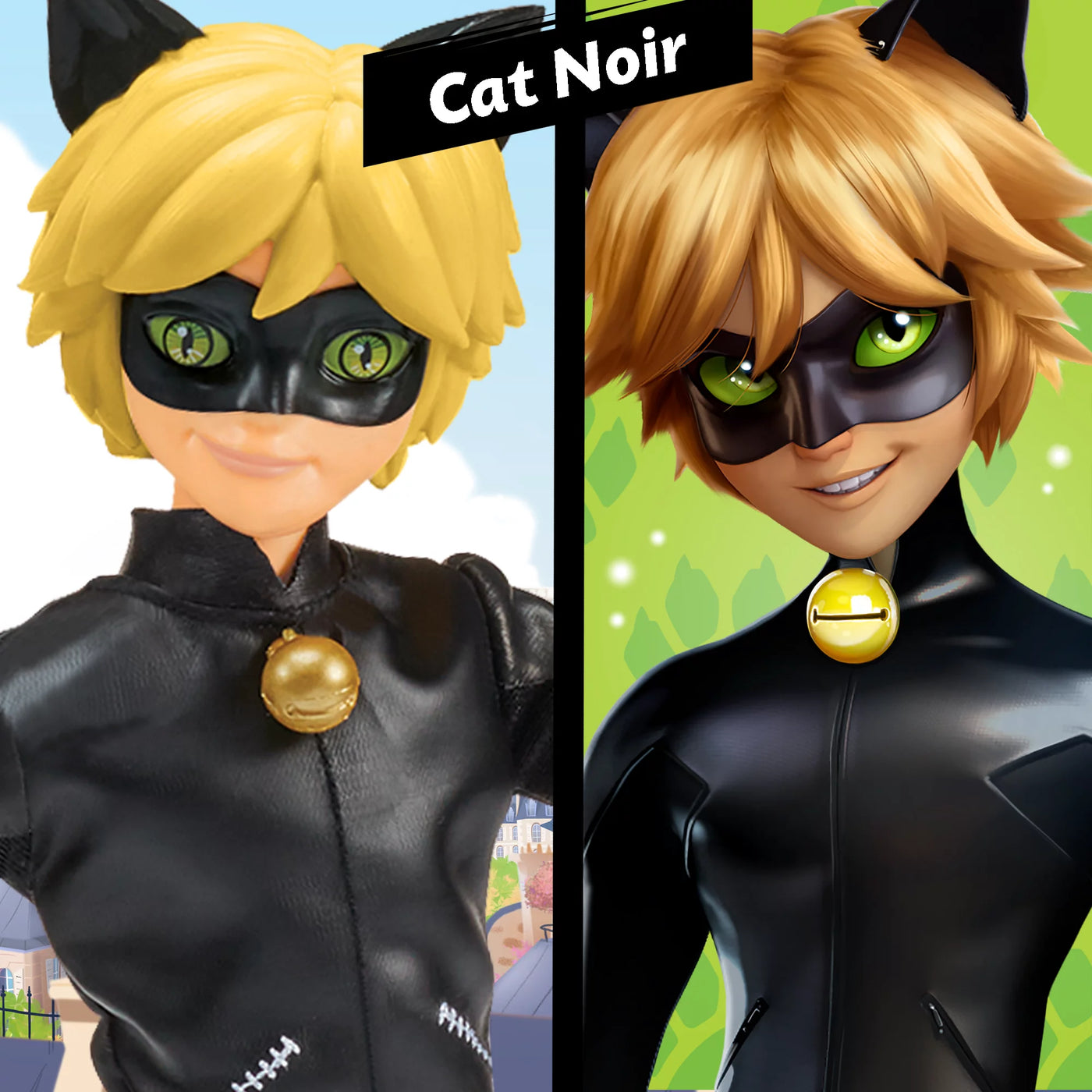 Miraculous Ladybug Cat Noir 10.5 Action Doll NEW