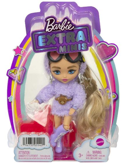 Barbie Extra Minis Doll #6 (5.5 in) in Fashion & Accessories, With Doll  Stand