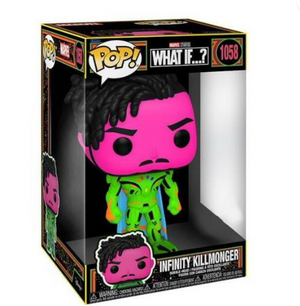 Funko POP! Marvel What If...? 10 Inch Infinity Killmonger #1058 [Blacklight, Jumbo] Target Exclusive